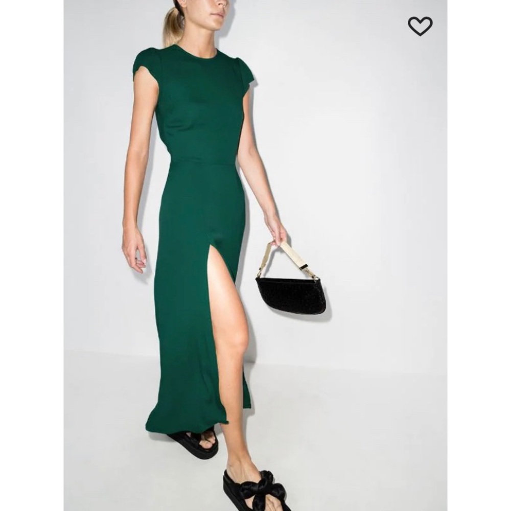 Reformation Gavin Dress 👗 Emerald Size 4 Good Condition Used Twice 🍃 Great 👍